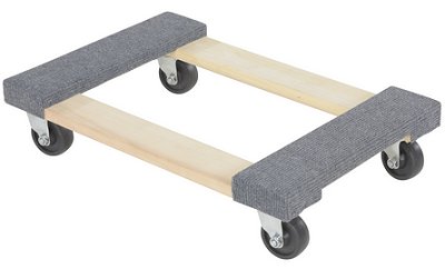 Hardwood Carpet End Dolly 24 In. x 16 In. x 5-3/4 In. 900 Lb. Capacity